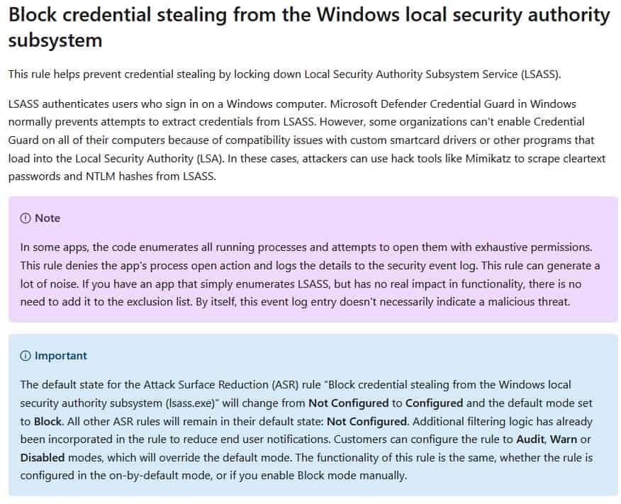 Microsoft Defender mejora en la prevención del robo de contraseñas de Windows