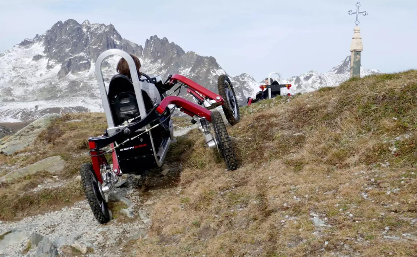 You have not seen such strange off-road vehicles before.  The e-Spider from Swincar is almost spider electric quadricycles