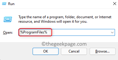 Run minimal program files