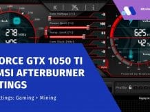 Geforce GTX 1050 ti 4G MSI Afterburner Settings