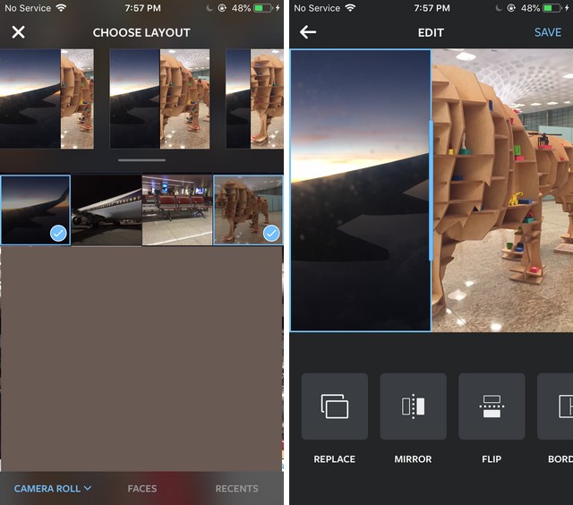 Combine iPhone Photos Using Design App