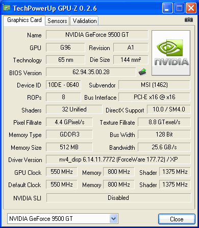 How to overclock nvidia geforce 9500 gt graphics card - GPU Z