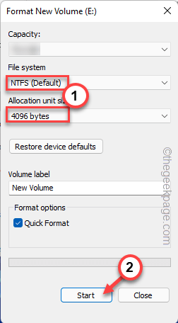 Minimum Ntfs Format