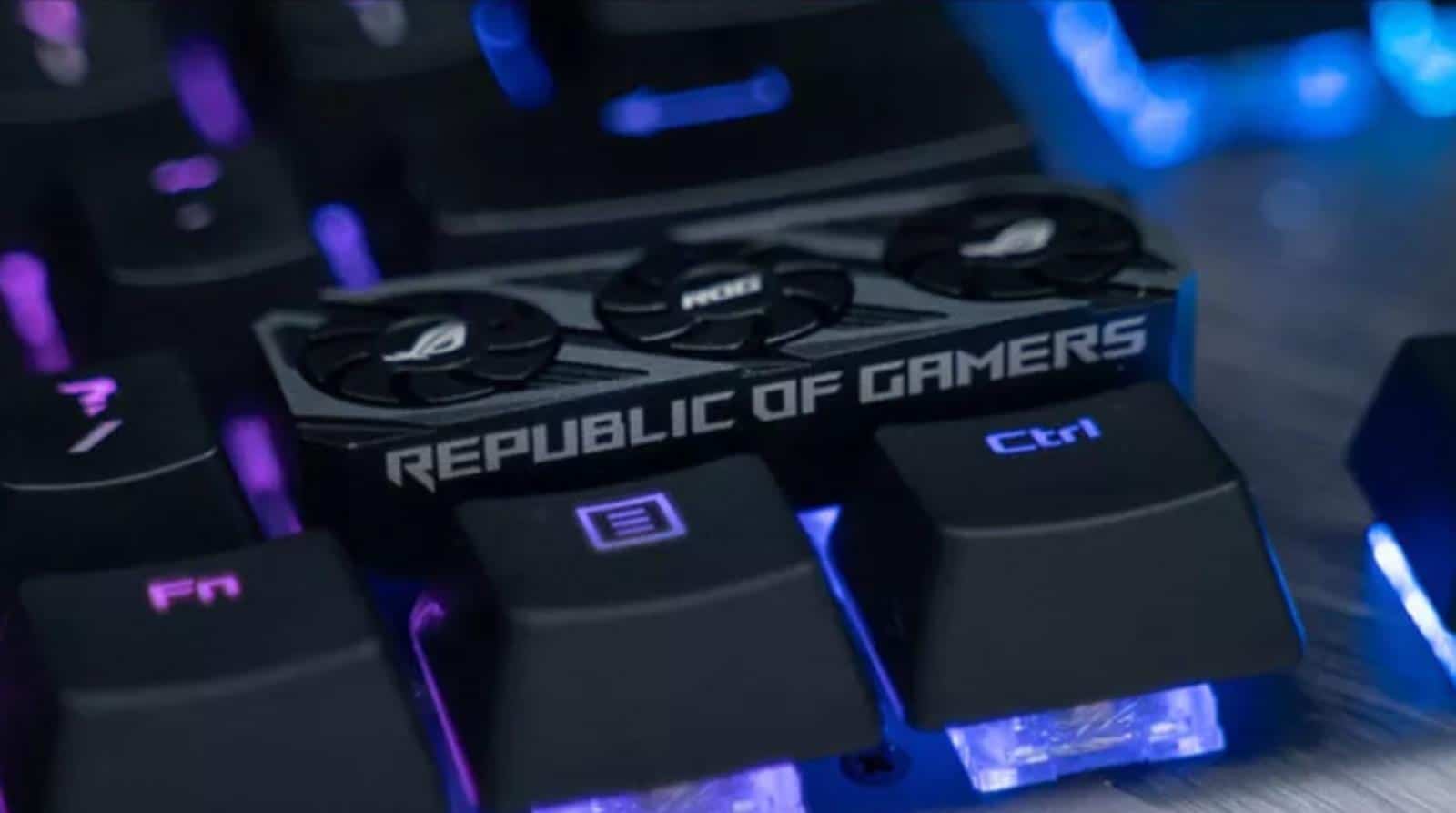 Unique ASUS keycap, i.e. a graphics card for the keyboard