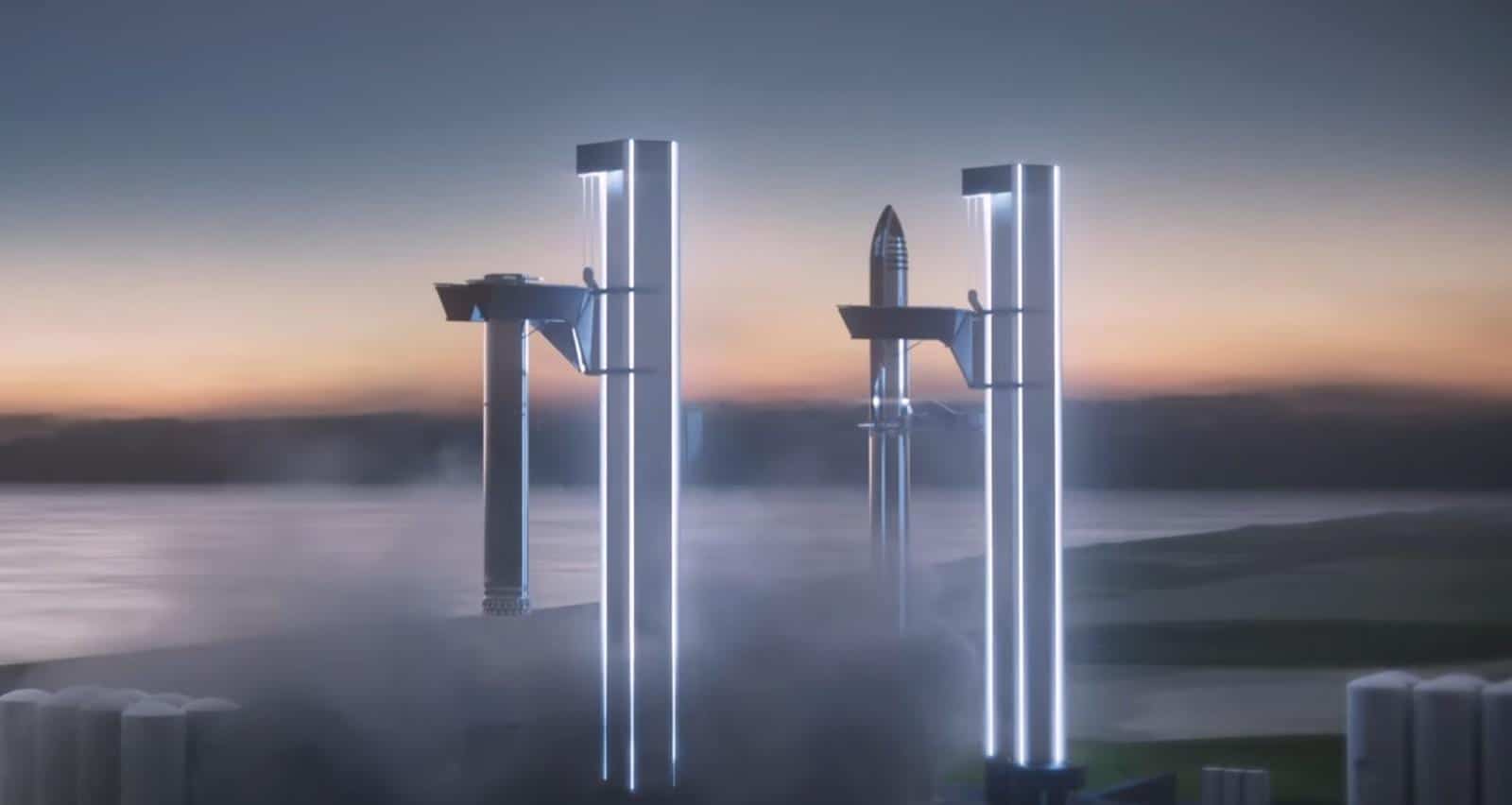 Virtual launch of Spaceship from SpaceX - watch the vision of conquering Mars on the new material
