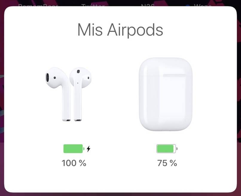 airpods charge level