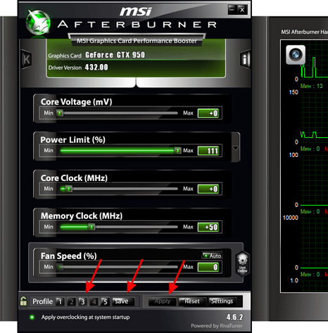 saving MSI Afterburner profiles