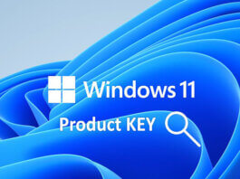 Find the windows 11 product key
