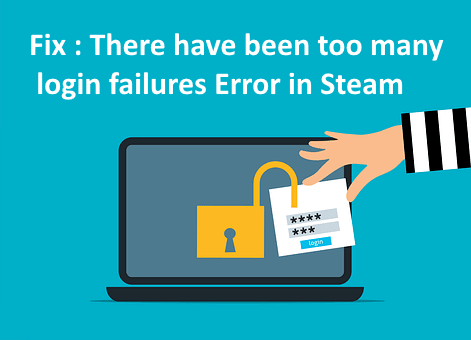 Ha habido demasiados errores de inicio de sesión Error en Steam