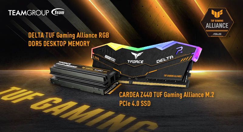 TEAMGROUP launches in the Latin American market its DDR5 memories and M.2 SSDs designed in collaboration with Asus TUF Gaming