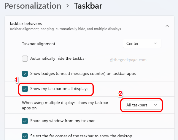 1 barra de tareas de personalización optimizada