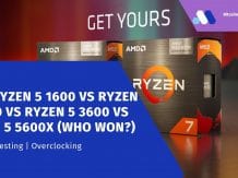 AMD Ryzen 5 1600 vs Ryzen 5 2600 vs Ryzen 5 3600 vs Ryzen 5 5600X