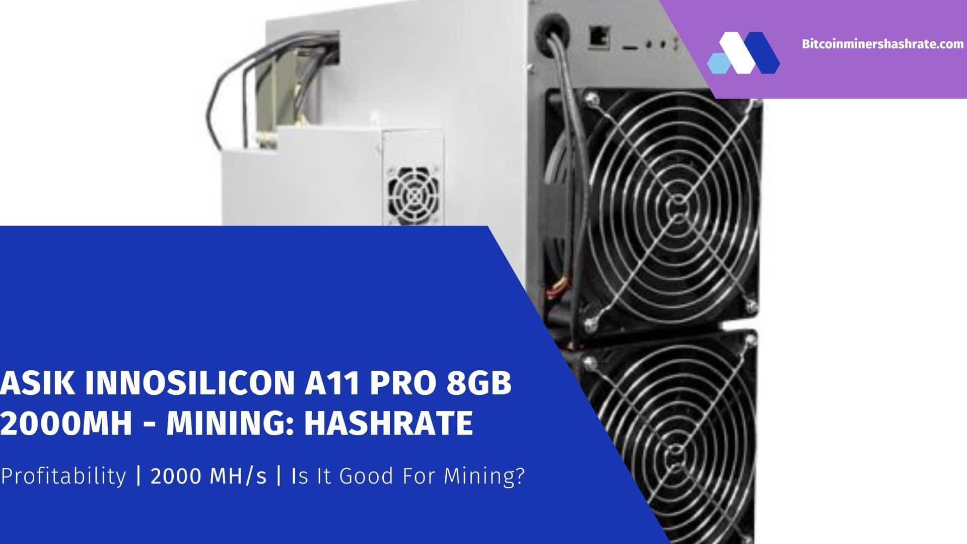 Asik Innosilicon A11 Pro Mining Hashrate