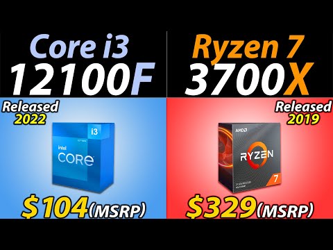 i3-12100F vs. R7 3700X | 4-Cores vs. 8-Cores | How Much Performance Difference?