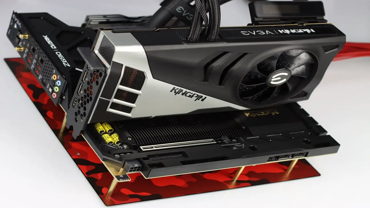 EVGA GeForce RTX 3090 Ti Kingpin, a power monster with two 16-pin connectors (1200W)