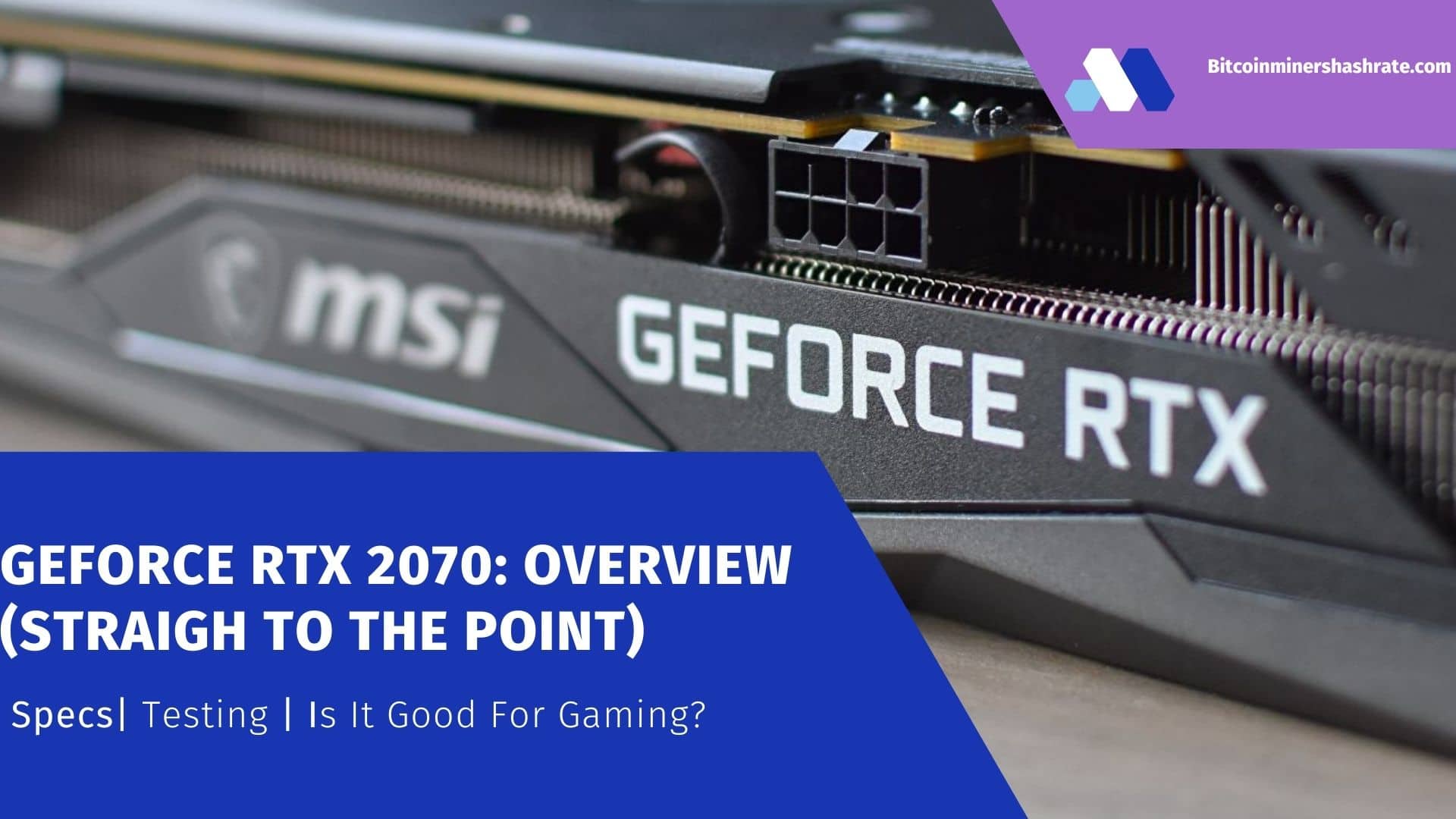 GeForce RTX 2070 - Is it Good for Gaming