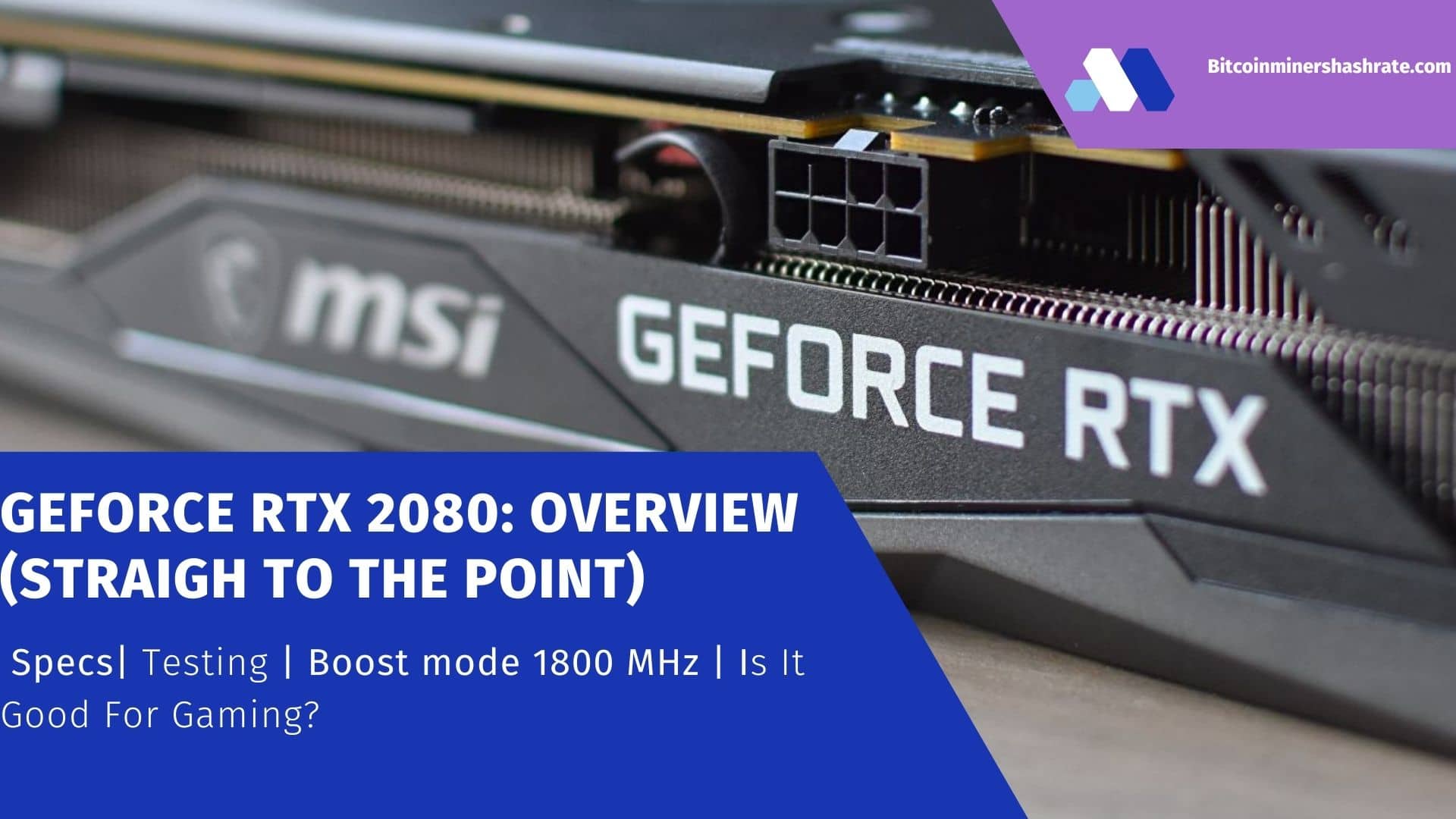 GeForce RTX 2080 - Is it Good for Gaming