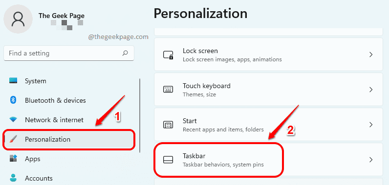 1 optimized customization taskbar
