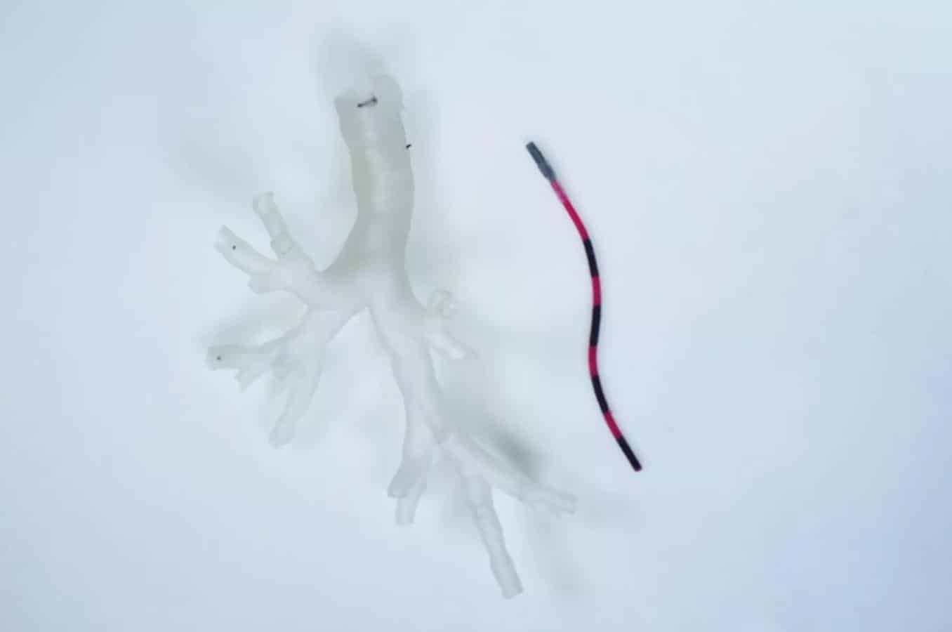 This tentacle-like robot is able to slip through the lungs and fight cancer