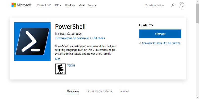 powershell at the official microsoft store