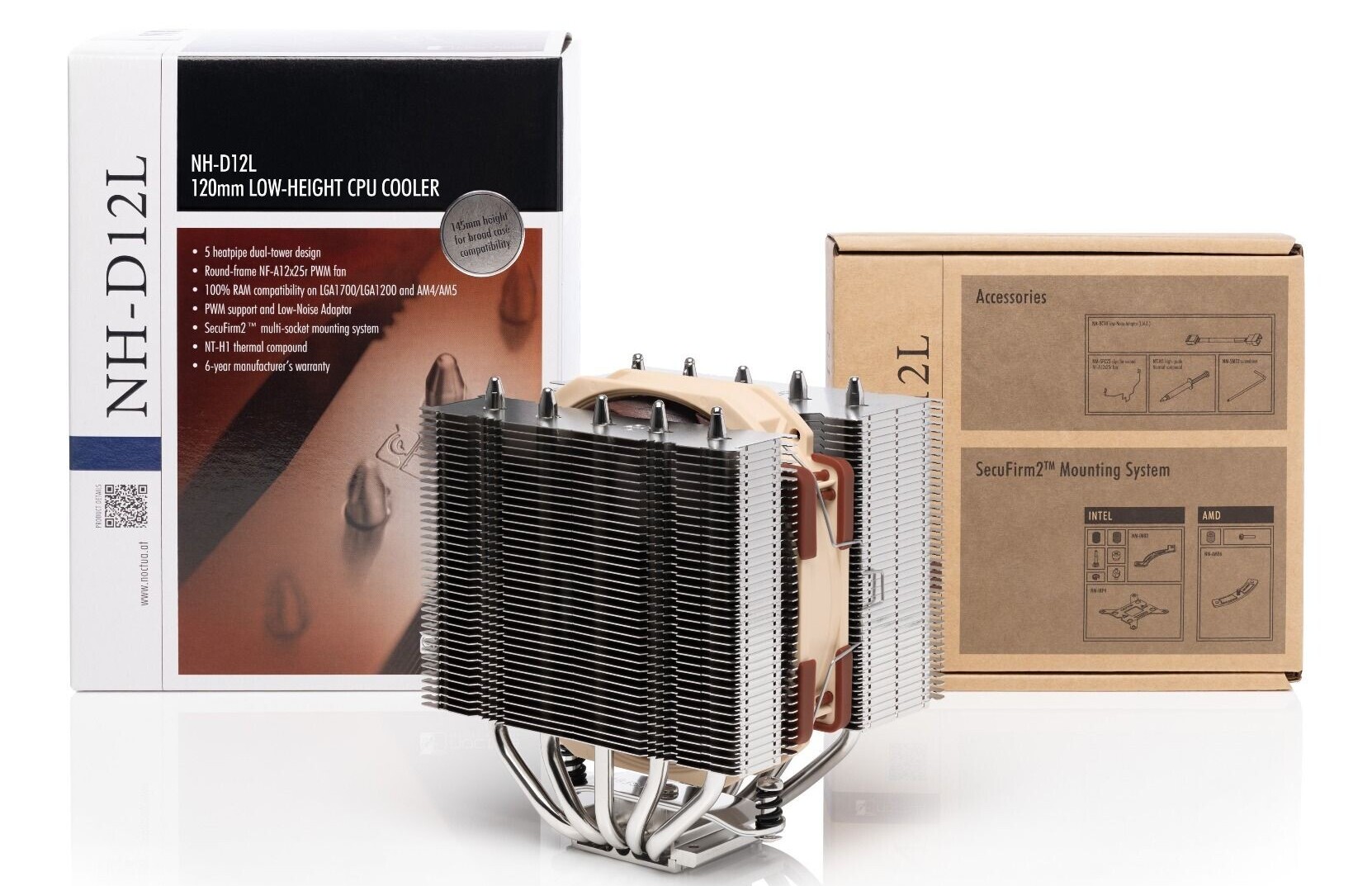 Noctua Unveils NH-D12L Low Profile Dual Tower CPU Cooler