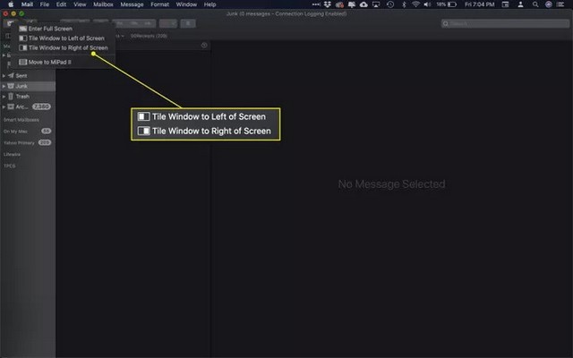 Use split view on macOS