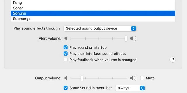 Change audio input and output from the menu bar