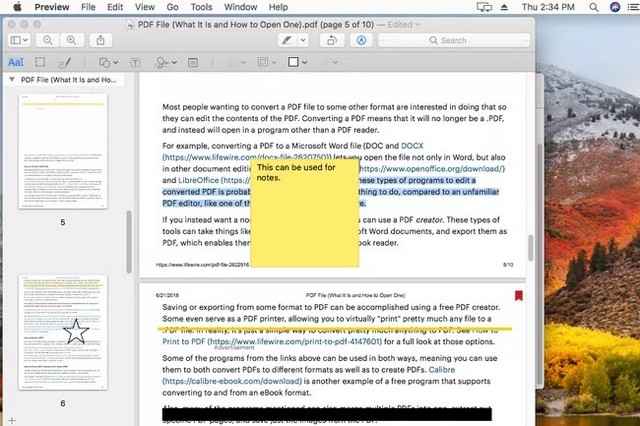 Edit a PDF on Mac