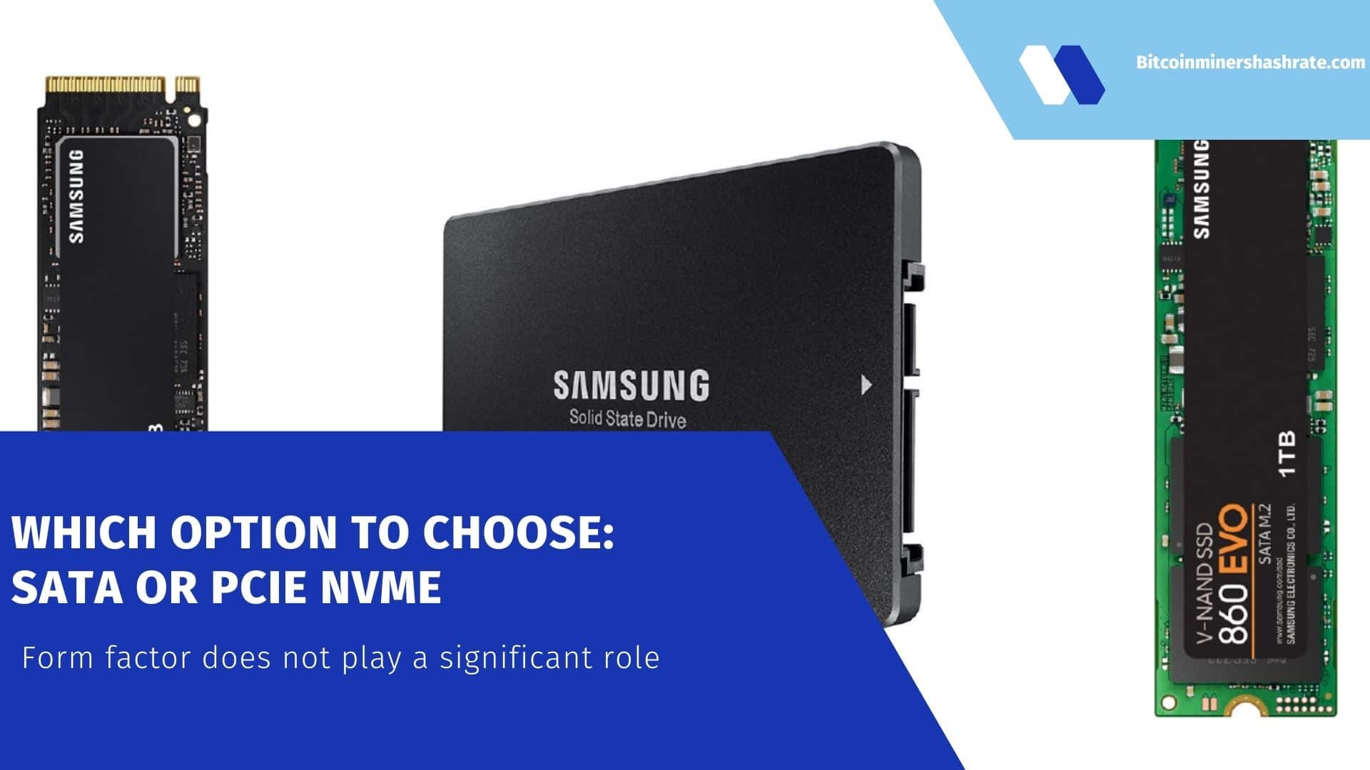 NVMe vs SATA: What is the difference