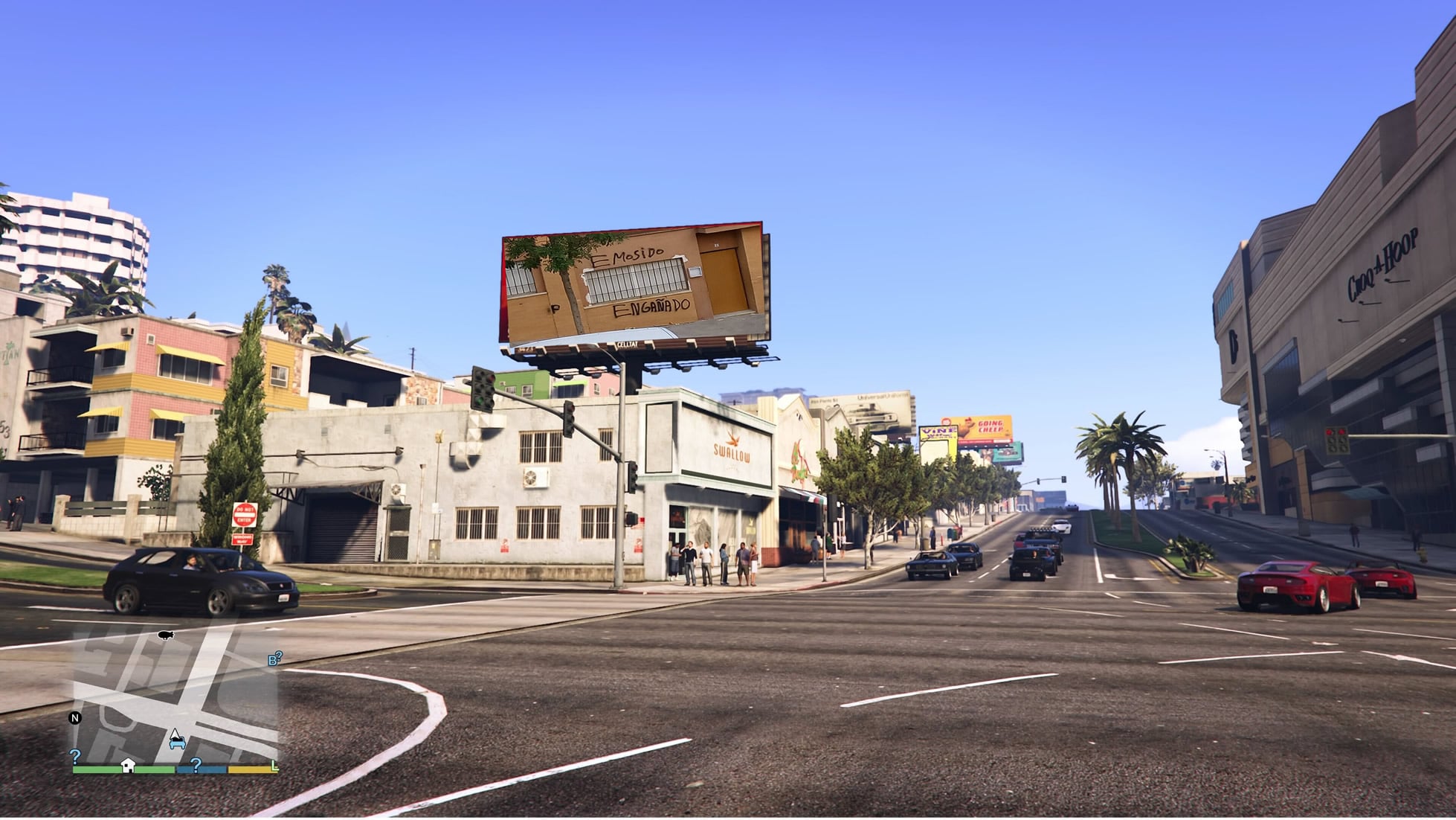 Valla publicitaria en Grand Theft Auto V para PlayStation