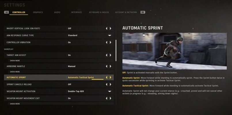 automatic sprint setup
