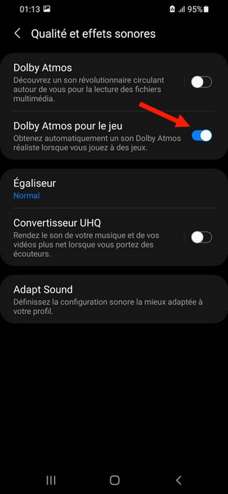 How to enable Dolby Atmos on Samsung