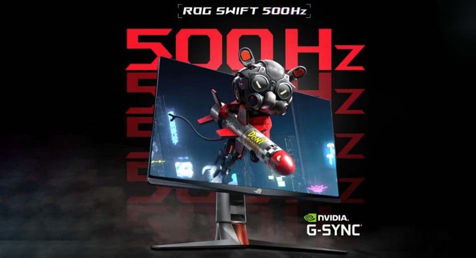 NVIDIA and ASUS ROG Unveil World's First 500Hz G-SYNC Monitor Optimized for eSports