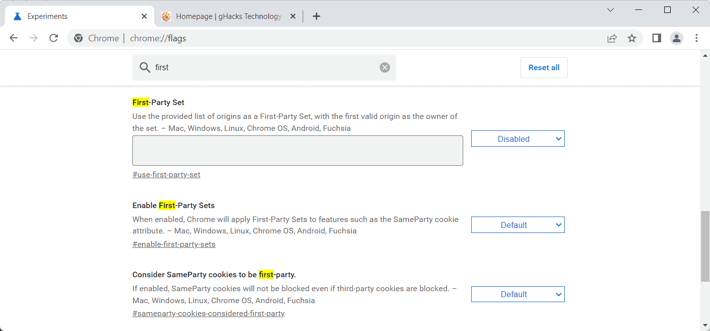 google own set privacy