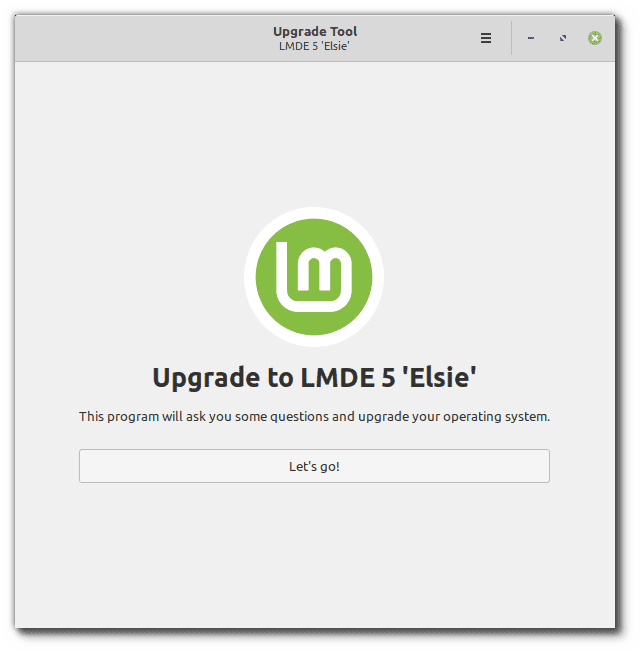 herramienta de actualización de linux mint debian edition 5