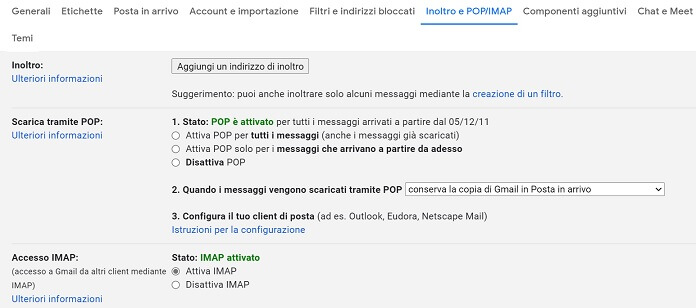 How to set up IMAP for Gmail