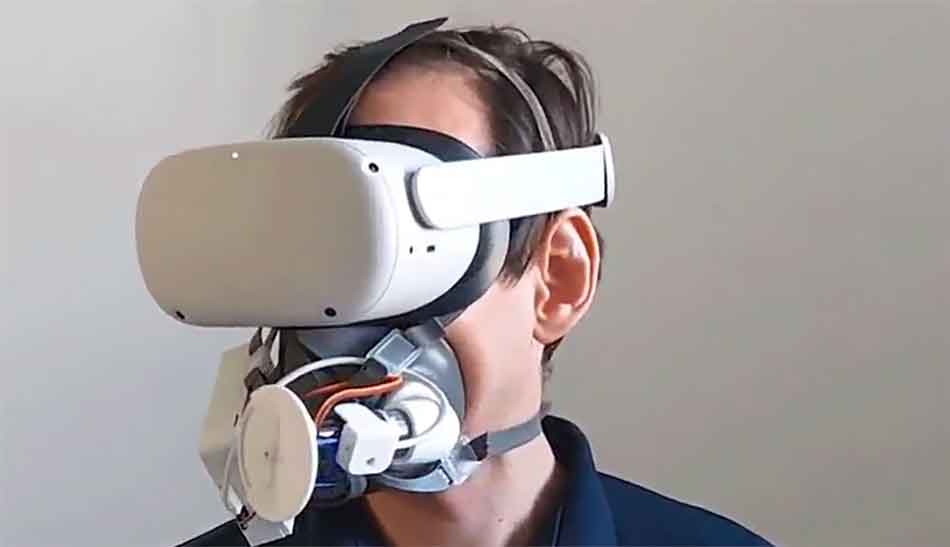 HORROR!  A mask that simulates suffocation in virtual reality