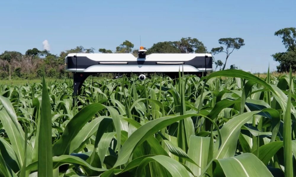 Solix went out into the fields.  This is an agricultural crop monitoring robot