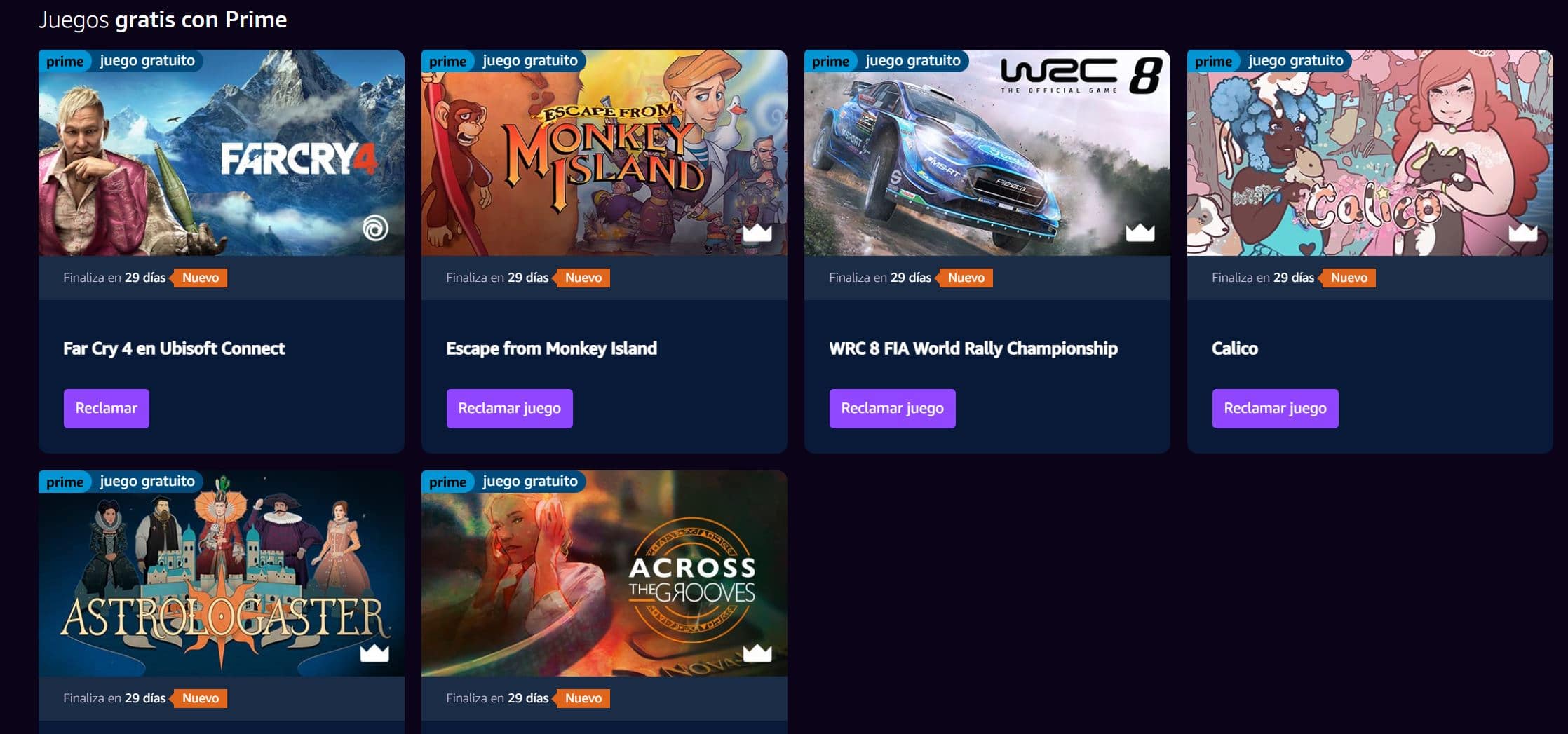 Download Far Cry 4 for free, Monkey Island and WRC 8 for free (if you have Amazon Prime)