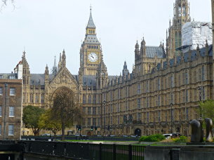 British Parliament building in London