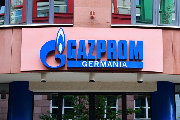 Office of a Russian transnational energy company "Gazprom'' in Berlin