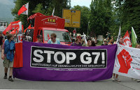 Protest against the G-7 summit in Garmisch-Partenkirchen