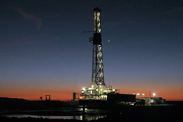 Exploration drilling rig in Texas, USA